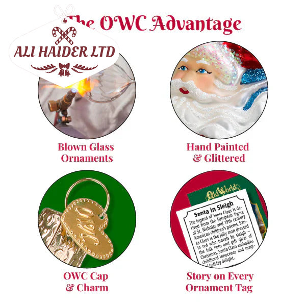 Workshop Santa Ornament