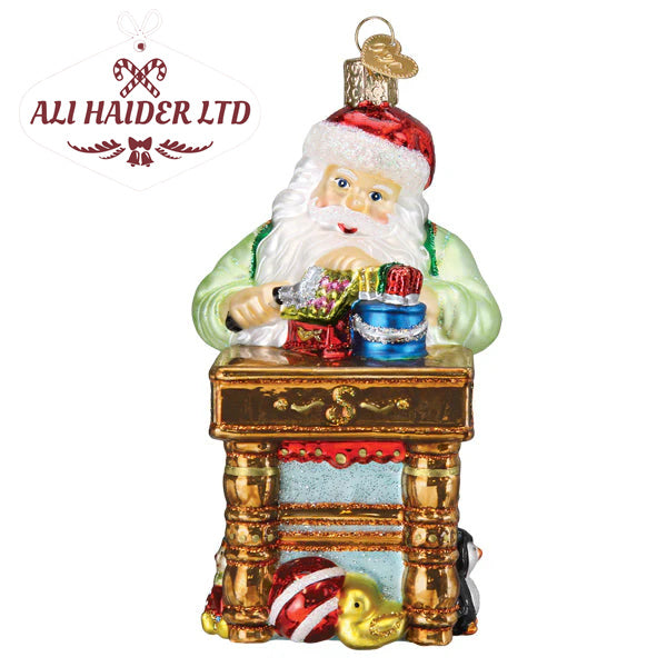 Workshop Santa Ornament