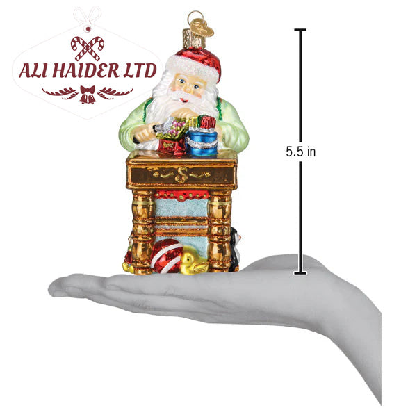 Workshop Santa Ornament
