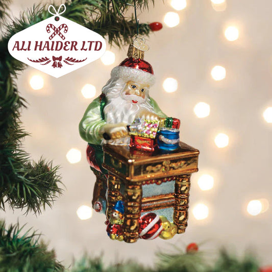 Workshop Santa Ornament