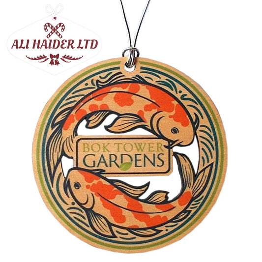 Wood Ornament - Bok Tower Koi Fish